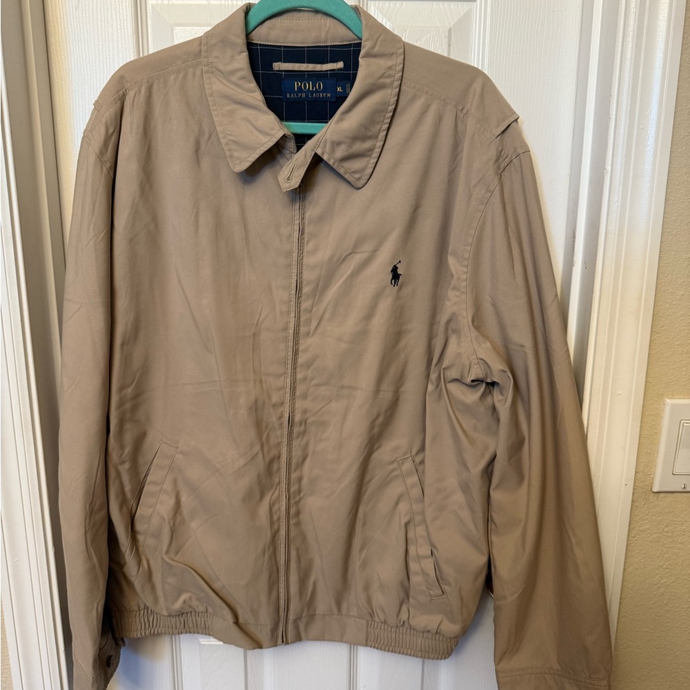 Ralph Lauren Tan Lightweight Jacket with Classic Style